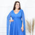 Vestido três listras pequenas com capa VESTIDO DE FESTA PETRA FINA